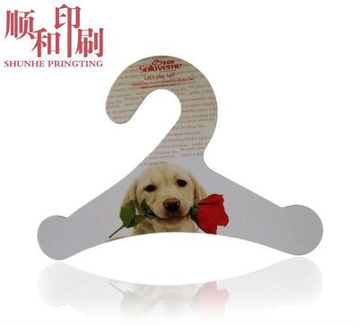 無錫包裝廠 定制優(yōu)質(zhì)雙層紙板衣架 環(huán)保寵物服裝紙質(zhì)衣架印